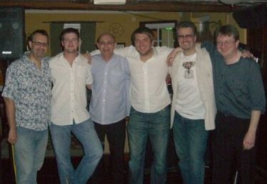 'The Whole Team' - From the left:  DJ Spider, Kitchmix, Les4Dance, Polyfonics, Bobby Martin and VJ Dano