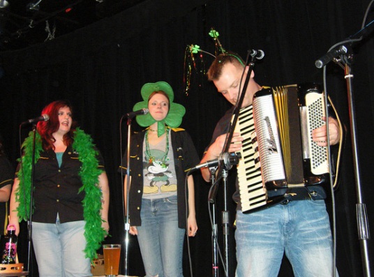 Rachel, 
Susanne & Chad on St. Patrick's Day 3/17/11