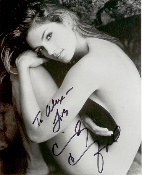 Cindy Crawford - courtesy of Alex (note the inscription)