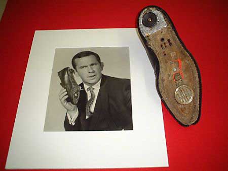 'Shoe phone' used by Don Adams, in 'Get Smart'
