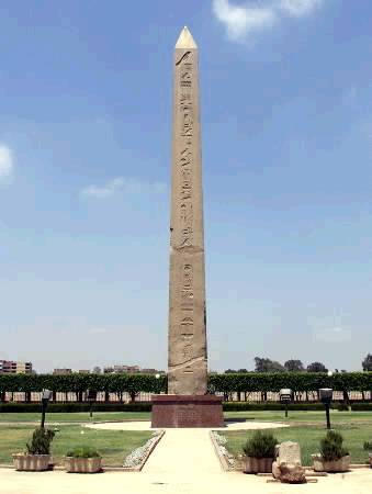 A red granite obelisk towering above a ramshackle, squalid suburb of northeast Cairo, is the last visible vestige of a nearly 7,000-year-old city where ancient Egyptians believed life began. Archaeologists say they soon expect to unearth other artefacts and unlock the secrets of the sun-cult city of On buried beneath today's suburbs of Ain Shams, which means ''eye of the sun'' in Arabic, and the adjacent area of Matariya. Photo by Aladin Abdel Naby