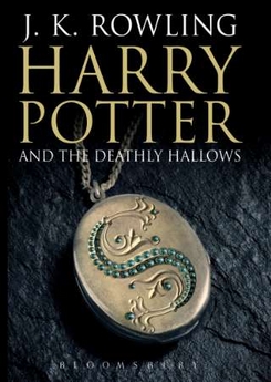 The adult edition book jacket for the upcoming book 'Harry Potter and the Deathly Hallows' released by Bloomsbury Publishing.