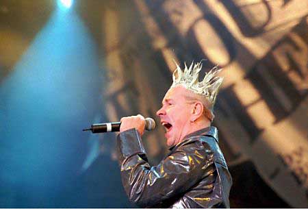 Johnny Rotten, during the band's world tour in 1996 in Finland