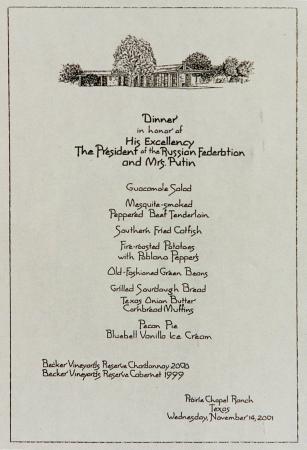 Prairie Chapel Menu