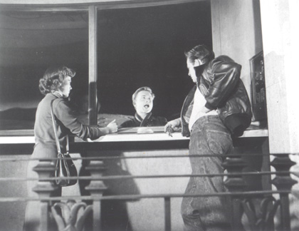 From left to right: Natalie Wood, Nick Adams, and 
Corey Allen.(Photograph, Griffith Observatory collection)