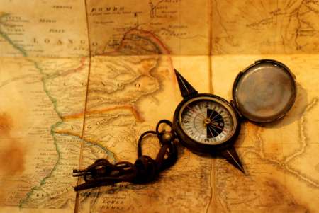 Stanley's map and compass